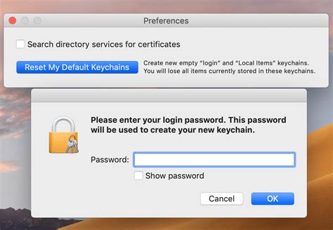 How do I find old keychain passwords on Mac?