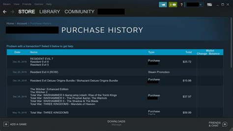 How do I find out when a Steam game was purchased?