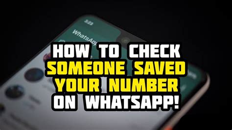 How do I find out who saved my number by name?