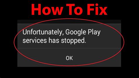 How do I fix Google Play services error?