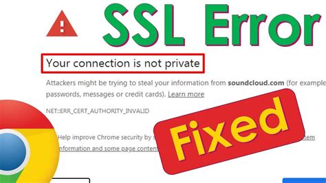 How do I fix HTTPS certificate error in Chrome?