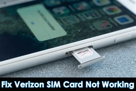 How do I fix My Verizon SIM card failure on my iPhone?