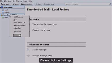 How do I fix Thunderbird failed to find the settings for my email account?