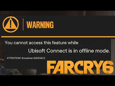 How do I fix Ubisoft offline mode?