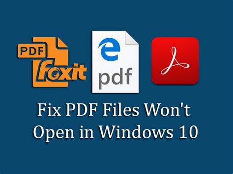 How do I fix a PDF that won't open?