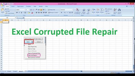 How do I fix a corrupt Excel file?