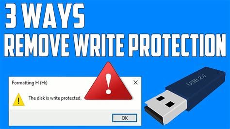 How do I fix a write-protected USB?