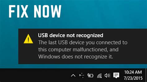 How do I fix an unrecognized USB drive?