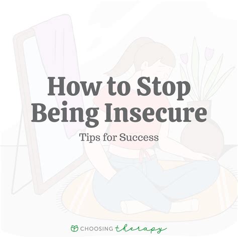 How do I fix being insecure?