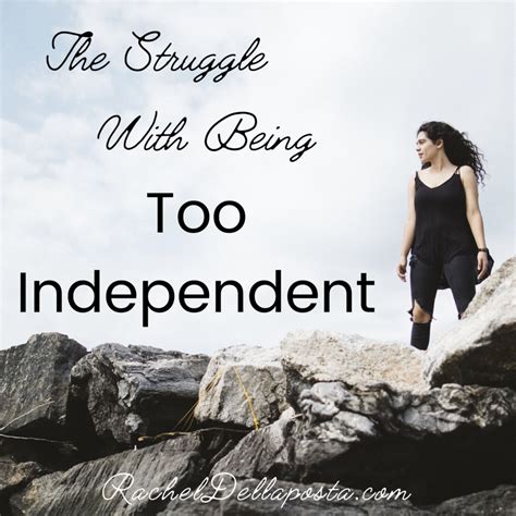 How do I fix being too independent?