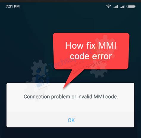 How do I fix connection problem or MMI code?