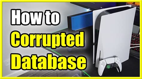 How do I fix corrupted database on PS5?