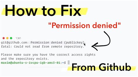 How do I fix denied permissions?