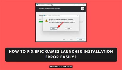 How do I fix epic error?