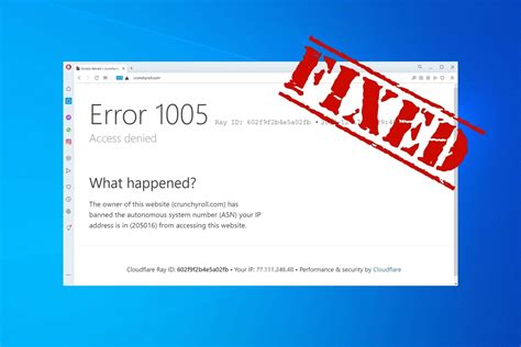 How do I fix error 1005?