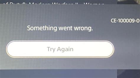 How do I fix error code CE 100009 0 on PS5?