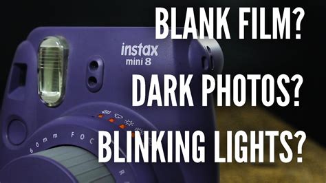 How do I fix my Instax blinking?