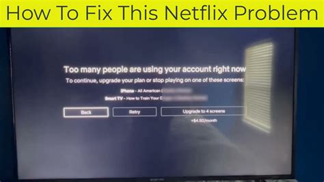 How do I fix my Netflix account?