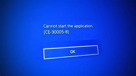How do I fix my PS4 Cannot start application?