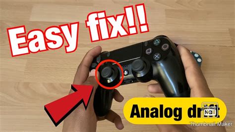 How do I fix my PS4 controller analog stick moving by itself?