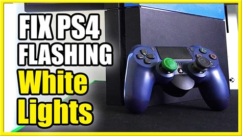 How do I fix my PS4 controller flashing blue light?