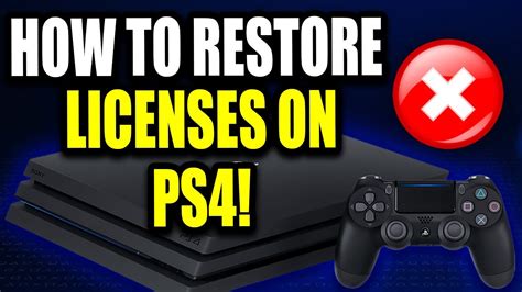How do I fix my PS4 restore license?