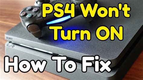 How do I fix my PS4 that won't stay on?