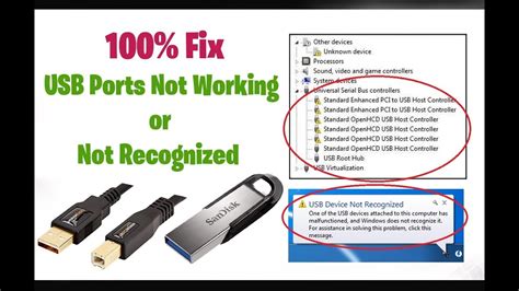 How do I fix my USB ports Cannot be detected?