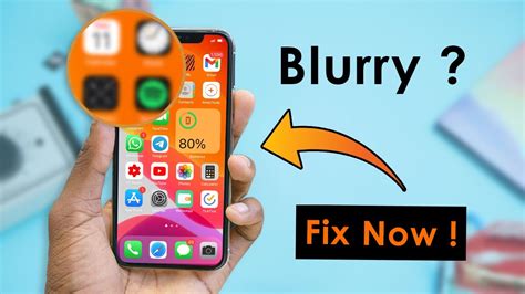 How do I fix my blurry iPhone home screen?