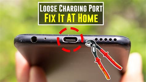 How do I fix my damaged charging port?