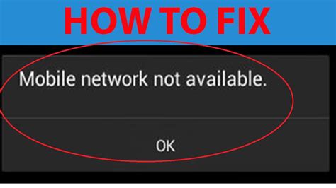 How do I fix my mobile network?