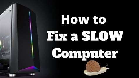 How do I fix my slow computer?