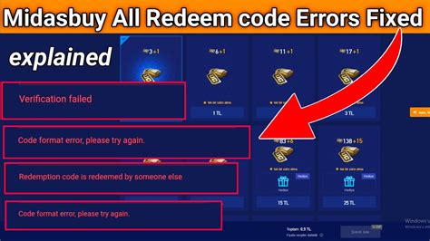 How do I fix redeem code error?