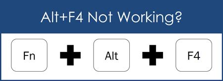 How do I force Alt F4?