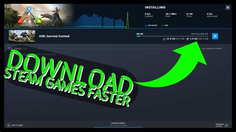 How do I force Steam to download faster?