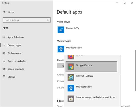 How do I force Windows 10 to change my default browser?