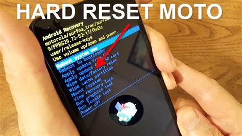 How do I force a hard reset on my phone?