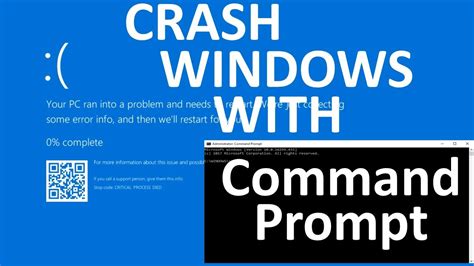 How do I force crash Windows 10?