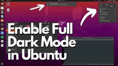 How do I force dark mode in Ubuntu?