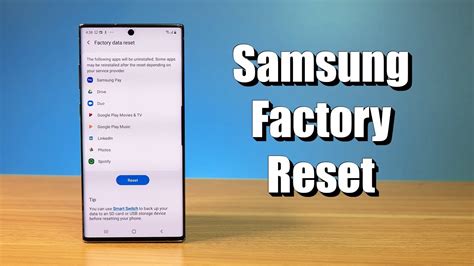 How do I force my Samsung to factory reset?