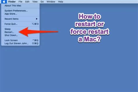 How do I force restart my Mac?