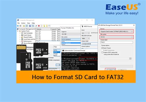 How do I format a 128GB SD card to FAT32?