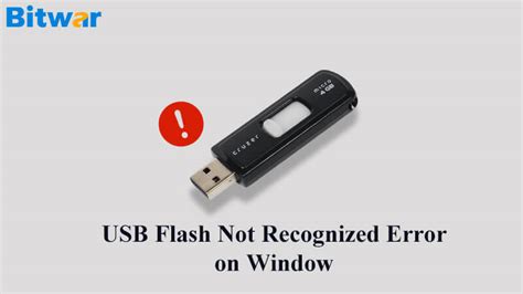 How do I format a USB drive that is not recognized?
