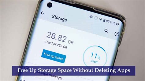 How do I free up space without deleting anything?