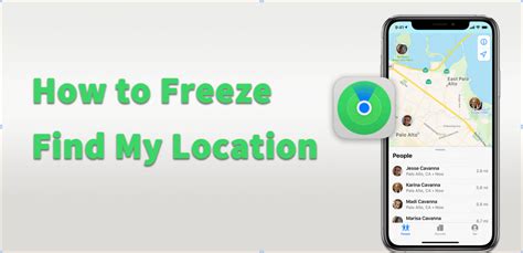 How do I freeze my location on my iPhone?