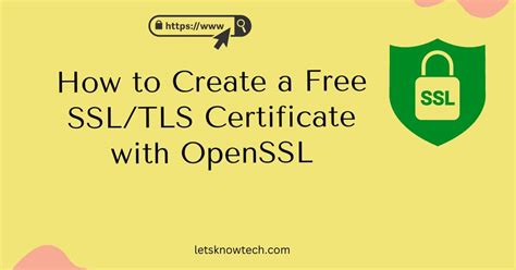 How do I generate a TLS certificate?