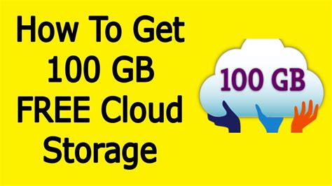 How do I get 100GB cloud free?