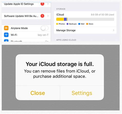 How do I get Apple to stop telling me my iCloud storage is full?