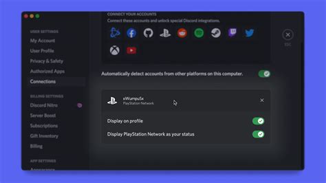 How do I get Discord to show on PS4?