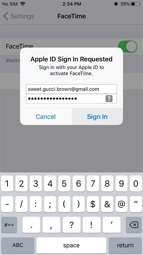 How do I get FaceTime and iCloud on the same Apple ID?